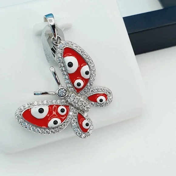 "925 Sterling Silver Cubic Zirconia Pendant, UU1P6A6051 - Picture 3 of 11